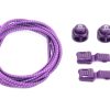 Lacets sans attache à rayures violettes - 47 pouces