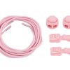 Lacets sans attache rose pâle rayés - 47 pouces