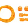 Orange Striped No-Tie Laces - 47 inches
