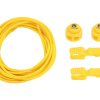 Yellow Striped No-Tie Laces - 47 inches