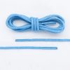 Lacets bleus en corde fine avec pointes transparentes