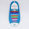 Lacets en silicone arc-en-ciel