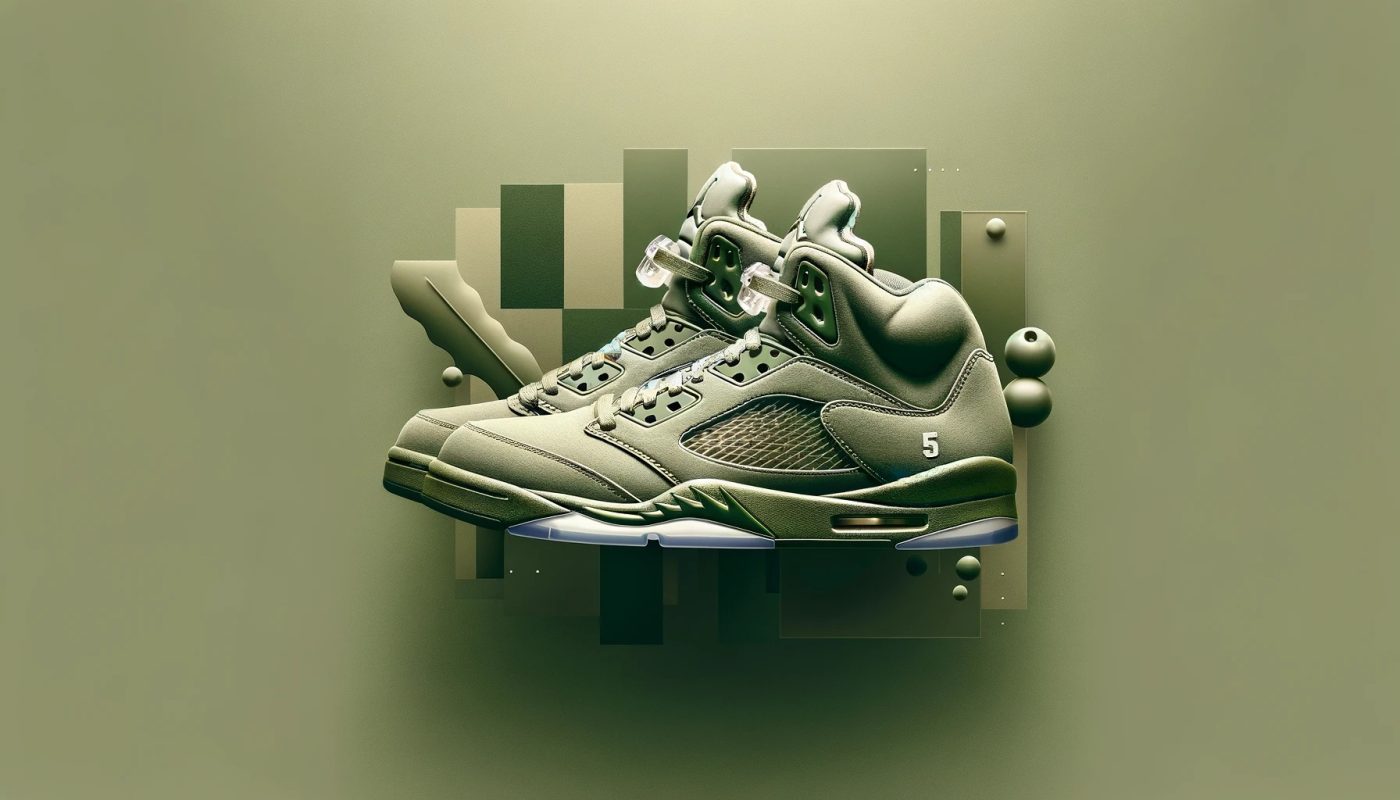 air jordan 5 olive green