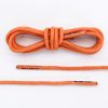 Lacets de corde minces orange avec pointes transparentes