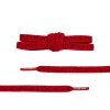 Lacets en ciment rouge et noir avec embouts en plastique rouge