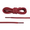 Cordones reflectantes rojos con puntas transparentes