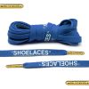 Style écru bleu "SHOELACES" avec des pointes dorées