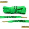 Style écru vert "SHOELACES" avec des pointes dorées